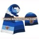 Custom football knitted set  knit  winter hats scarves