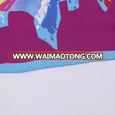 Most Popular Comfortable Non-toxic 100% Silk Custom Printed Scarves