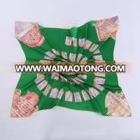 High Quality Custom 100% Chinese Silk Satin Custom Scarves