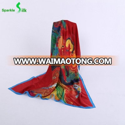 Good Penetration Popular 100% Silk Scarf Hijab Scarves